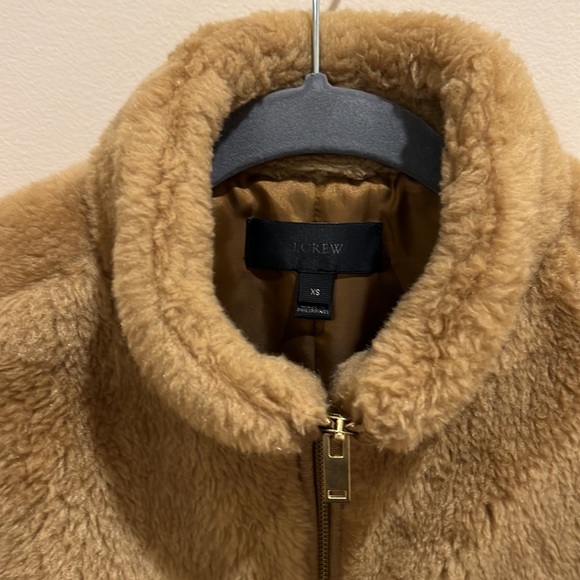 J.Crew Plush Fleece Excursion Vest Cognac XS - Picture 3 of 6